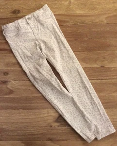 Abercrombie Kids size 12 slim Skinny white Stretch jeans Floral - Imagen 1 de 7