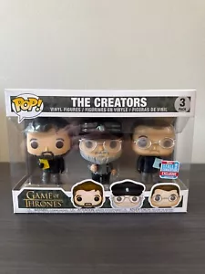 Funko Pop Game of Thrones CREATORS NYCC Fall Exclusive Vinyl Figure 3 Pack - Picture 1 of 2