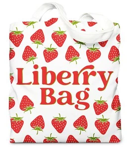 Strawberry Tote Bag for WomenStrawberry Gifts Librarian Gifts Library bag for... - Picture 1 of 6