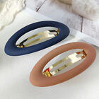 3Pcs Hair Clip Snap Barrettes Non Slip Cute Strong Hold Matte Sweet Oval Shape