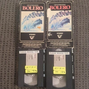 Bolero - Part 1 & 2. RARE Vestron Video (1981) VHS James Caan Geraldine Chaplin - Picture 1 of 4