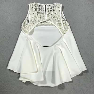 Camiseta sin mangas Milly Top para mujer 2 encaje ganchillo malla sin mangas lagenlook boho Foto 1 de 4