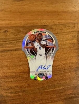 Rob Dillingham 2023-24 Bowman’s Best U Buckets Die Cut Refractor /75 Auto NRMT+ - Image 1 of 2