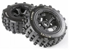 Hinterrad Knaufrad Reifen KM RV HPI Baja 5T/5SC LOSI 5ive-t DBXL 195*80MM 1/5 RC - Bild 1 von 1