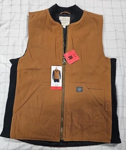 Weatherproof Vintage Men’s Utility Canvas Vest Brown Size M - Picture 1 of 7