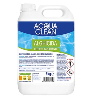 Antialga Acqua Clean Fluidra Tanica 5 lt Antialghe Concentrato per Piscina