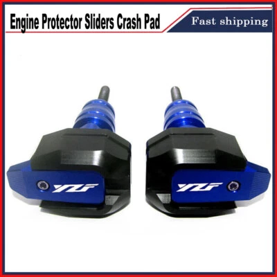 Blue Engine Protector Sliders Crash Pad For YAMAHA YZFR1 R1M R3 R6 R9 R15 YZF600 - Imagem 1 de 2