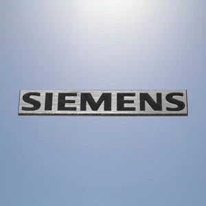 SIEMENS 30x5mm emblema brusched badge ASK logo decal sticker plate pegatina - Imagen 1 de 2