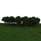 50pcs Modellbahn Bäumen Kugelförmige Szenerie Landschaft 1/500 Maßstab