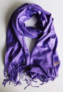 New Fashion Soft Long PASHMINA SCARF/WRAP/SHAWL-- Purple - Picture 1 of 7