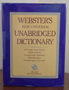 1983 Webster's Large New Universal Unabridged Dictionary w/Thumb Index - Picture 1 of 18