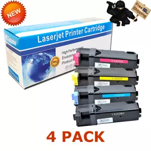 4 PK High Yield 1320 Toner Cartridge Combo Black Color Set For Dell Laser 1320C - Picture 1 of 2