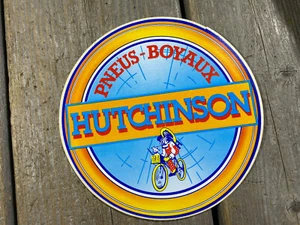 ADESIVO VINTAGE PNEUMATICI HUTCHINSON RIVENDITORE AUTORIZZATO MISURA GRANDE 5'' MTB STRADA NOS - Foto 1 di 2