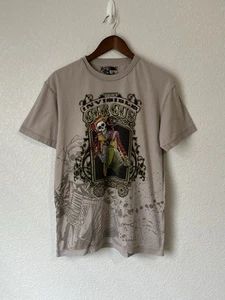 Camisa Circo Rebel Spirit Espíritu Adulto Talla Grande Beige Gráfico Camiseta Para Hombre - Imagen 1 de 8