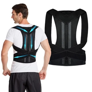 Adjustable Posture Corrector Back Brace Men Women Lumbar Shoulder Support Belt - Picture 1 of 16