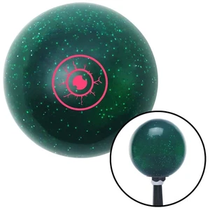 Pink Eyeball Green Metal Flake Shift Knob w/ M16x1.5 Insert Shifter Auto Manual - Picture 1 of 20