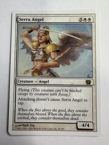 MTG Magic The Gathering Eighth 8th Edition Serra Angel Rare LP - Picture 1 of 2