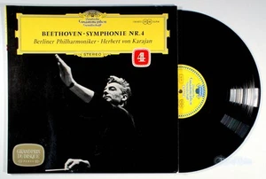 Herbert Von Karajan - Beethoven: Symphonie Nr. 4 (1963) Vinyl LP • IMPORT • - Imagen 1 de 2