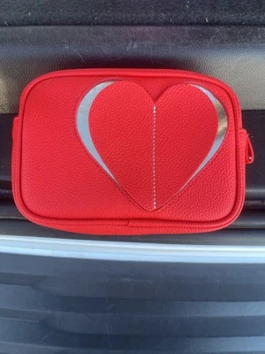 Bath & Body Works Red Heart Cosmetic Bag Make up - Image 1 of 4