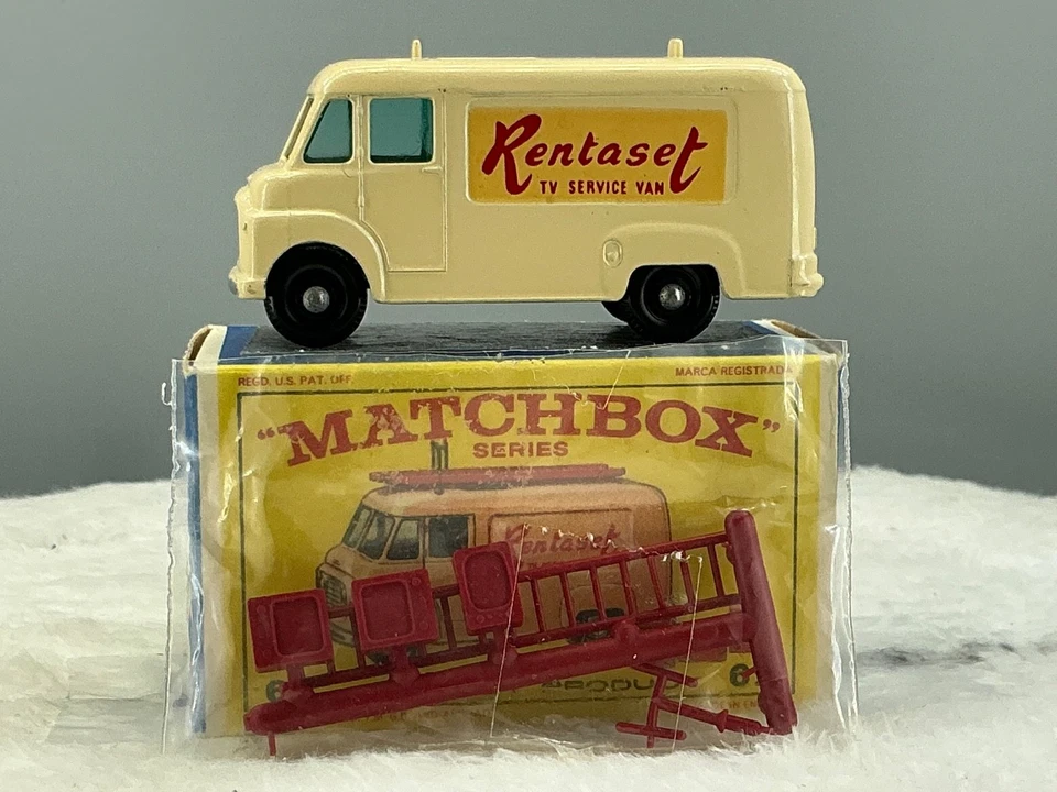 Furgoneta de servicio de TV Matchbox 1963#62 vintage, como nueva, en caja todo original. Foto 1 de 4