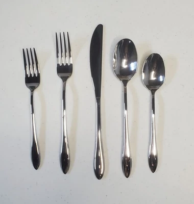 6x5 Piezas Cubiertos Cerámica Granero Acero Inoxidable Patrón Peyton Tinte Ahumado Nuevo en Caja Foto 1 de 4