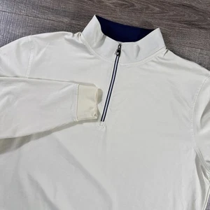 Footjoy 1/4 Reißverschluss Herren Large Creme Golf Performance Tech USMC Logo Marine Corp - Bild 1 von 17