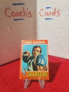 1971 Topps NFL Lance Alworth #10 San Diego Chargers  - Picture 1 of 3