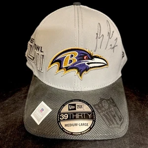Baltimore Ravens 39 New Era Super Bowl Xlvii Med-lg Autographed Hat Cap Ray Rice - Picture 1 of 6