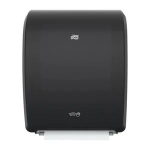Dispensador electrónico de rollos de toallas de mano Tork®, rollo negro de 8", 771828 - Imagen 1 de 6