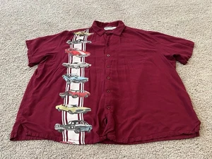 Rotes Hemd der Marke King Size mit Knopfleiste Oldtimer Größe 3XL - Bild 1 von 6