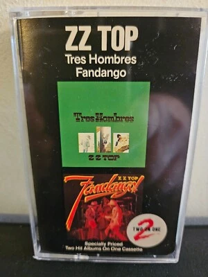 ZZ TOP Tres Hombres/Fandango 1982 CASSETTE TAPE HARD ROCK 2 TWO ON ONE RARE - Image 1 of 4