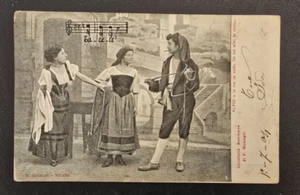Cartolina Viaggiata Opera Lirica Cavalleria Rusticana di Mascagni BN Anno 1904 - Bild 1 von 2