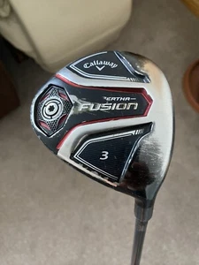 Callaway Big Bertha Fusion 2016 3 Wood 15 Degrees UST Recoil F4 Stiff Graphite - Picture 1 of 10