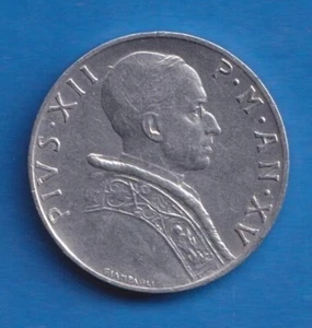 VATICAN 5 LIRE 1955 / 1471 - Picture 1 of 2