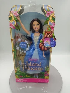 Mattel Barbie Fashion Doll The Island Princess Blue Dress Dark Hair L1146 2007 - Picture 1 of 11