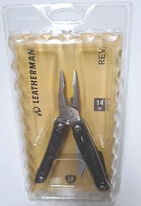 LEATHERMAN Rev Multi-Tool 832126 With 14 Tools 3.8" Long USA Stainless  NEW NIP - Picture 1 of 13