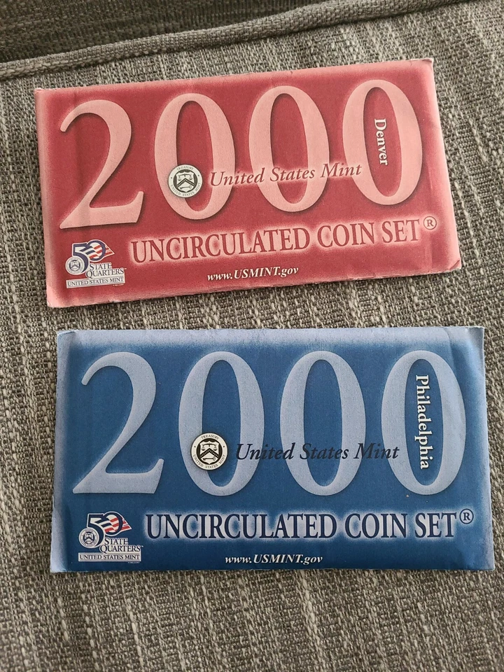 2000 United States Mint Uncirculated Coin Set. Philadelphia & Denver - Image 1 of 3