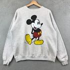 Pull graphique vintage personnage Disney mode Mickey souris gris adulte taille X