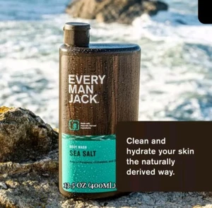 Jabón corporal hidratante Every Man Jack Sea Salt para hombre para todo tipo de piel - 13,5 oz - Imagen 1 de 5