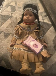 goldenvale collection porcelain doll. NatuRe. Native American . 1-2000 Vintage - Picture 1 of 7