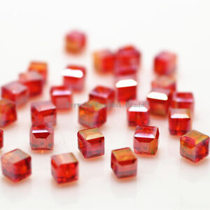 Cube 2mm 3mm 4mm 6mm 8mm Square Austria Crystal Beads Glass Beads Diy jewelry