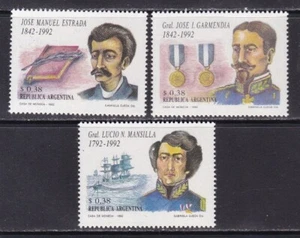 Argentina 1992  - Yvert 1788/1790 - Personajes - MNH - Picture 1 of 1