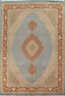 WOOL/ SILK Geometric Traditional Oriental Area Rug Hand-knotted 9x12 ft Carpet