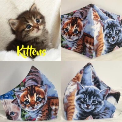 Kittens For Cat Lovers Adult Face Mask - Image 1 of 4