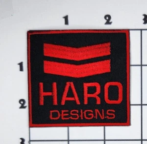 Haro Designs Patch Red Black Embroidered Vintage Iron On Uniform Upcycle - Picture 1 of 1