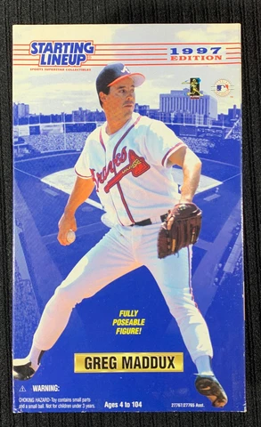 1997 Starting Lineup SLU 12" Action Figure MLB Greg Maddux Atlanta Braves HOF Cover