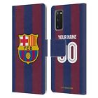 PERSONALISED FC BARCELONA 2023/24 KIT LEATHER BOOK CASE FOR SAMSUNG PHONES 1