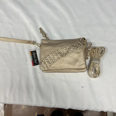 New Gold Charlie Paige Jeweled Wristlet - Image 1 of 4