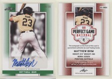 2019 Leaf Perfect Game National Showcase Green /10 Matthew Bihm #BA-MB4 Auto