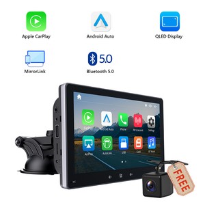 CAM+E20S On Dash Wireless Android Auto Apple CarPlay 7"QLED Car Stereo Radio GPS
